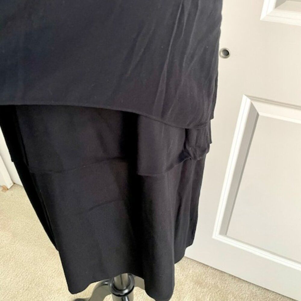 Tibi Open Back Little Black Dress Layered Size 12 - Picture 5 of 6